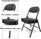 Mini Folding Chair, Garage Stool, Portable Camping Chair with Padded Seat, Lightweight and Compact Lawn Chair, for Patio, Garage, Camping, Fishing, Hiking, Hunting, Picnic, Beach, Black