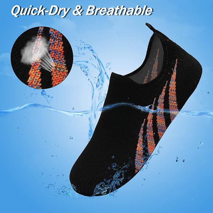 ANLUKE Womens Mens Water Shoes Barefoot Quick-Dry Aqua Socks for Beach Swim Surf Water Sport