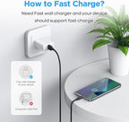 etguuds Long USB C Cable 10ft, 1-Pack, Braided USB A to USB C Charger Cable, Type C Charger Cord Fast Charging for iPhone 16 15 Series, Samsung Galaxy S25 S24 S 23, Pixel, Switch and More