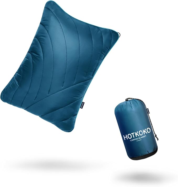 Camping Pillow,Supportive Compressible Travel Pillow Large Size Lightweight Camp Pillow with Storage Bag for Camping,Hiking,Backpacking,Airplane