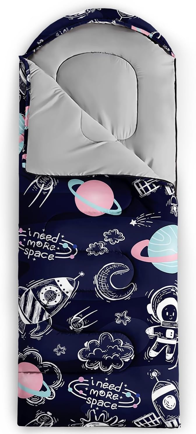 Sleeping Bags for Adults Kids,Backpacking Camping Sleeping Bag for Girls Boys Lightweight Waterproof Cold/Warm Weather Sleeping Bag for All Season