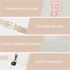 MAXTOP Large Crossbody Fanny Pack with 4-Zipper Pockets,Gifts for Enjoy Sports Festival Workout Traveling Running Casual Hands-Free Wallets Waist Pack Phone Bag Carrying All Phones