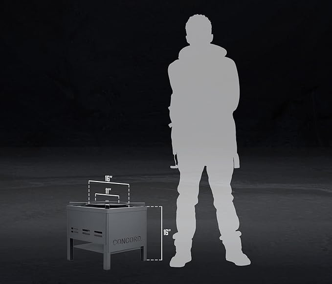 Concord Professional Single Banjo Wok Burner with Stand. Drop In Wok Edition. Up to 270,000 BTU. Great for Home Brewing, Wok Stir Fry, Turkey, Etc. (16")