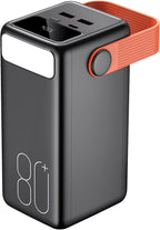 Portable Charger 80000mAh Power Bank, 22.5W Fast Charging USB C Battery Pack, 3 Outputs, LED Display & LED Light, External Huge Capacity Cell Phone Battery Bank for iPhone, Samsung, iPad, Camping