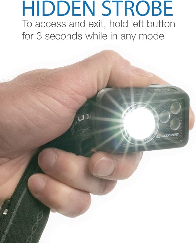 LUXPRO Waterproof LED Headlamp Bright 355 Lumens LP735