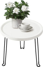 Home or Outdoor Multi-Functional Folding Portable Space-Saving Table (White)