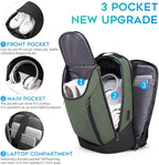 BANGE Business Smart Backpack Waterproof fit 15.6 Inch Laptop Backpack with USB Charging Port,Travel Durable Backpack