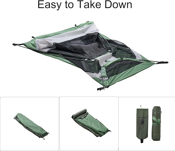 GEERTOP Ultralight Bivy Tent for 1 Person 3 Season Waterproof Single Person Backpacking Tent for Camping Hiking Backpack Travel Outdoor Survival Gear