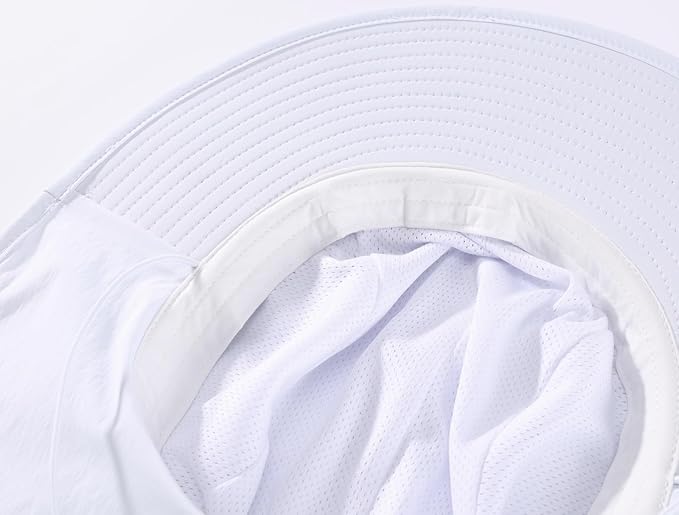 Home Prefer UPF 50+ Sun Hats for Men Women Wide Brim Fishing Hat with Neck Flap UV Protection Sunblock Safari Bucket Hat