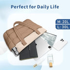 TOPDesign Puffer Tote Bag for Women, Lightweight Puffy Handbag with Compartments, Quilted Shoulder Bag for Work, Travel, Gym