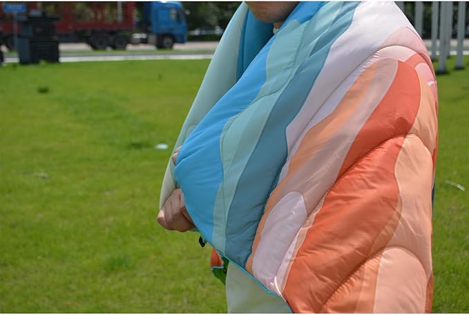 Camping Blanket, Puffy Waterproof Travel Blanket, Warm Cozy Picnic Blanket, for Outdoors, Travel, and Mountain.(Grand Canyon, 78" x 56")