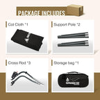 ONETIGRIS SUPRAGRIS Camping Cot, Support Up to 400lbs, Lightweight Comfortable Folding Bed for Camping, Hiking, Backpacking, Travel, Car Trips, Office Nap (Black)