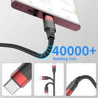 1.5ft USB C Cable, 3 Pack Short USB A to USB C Cable for iPhone 16 15, Nylon Braided 18 inch Type C Charger Cord Fast Charging for Samsung Galaxy S24 S23 S22 Note 20 10 A50 A20 Moto G LG