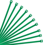 XINGO 8 Inch Green Cable Zip Ties (500 Pack), 40 Lbs Tensile Strength-Heavy Duty, Self-Locking Nylon Plastic Nylon Wire Ties for indoor and outdoor use