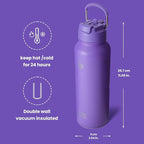 BOTTLE BOTTLE 40 oz sports water bottle stainless steel insulated water bottle with straw and pills holder