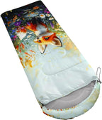 AILONEN Outer Space Astronaut Camping Sleeping Bags,Lightweight & Waterproof,3 Season Warm & Cool Weather,Cartoon Sleeping Bags for Kids,Boys Girls Travelling,Outdoors