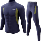romision Thermal Underwear for Men Long Johns Fleece Lined Hunting Gear Bottom Top Set Base Layer for Cold Weather Gift