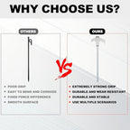 8 Pack Screw in Tent Stakes Heavy Duty,8 Inch Ground Anchors Screw in,Metal Stakes with Hex Head Driver,Camping Tent Accessories.(Luminous White)