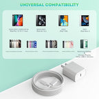 6FT iPhone 17 16 15 Charger Fast Charging, 2Pack 20W USB C Apple Charger Travel Plug Block Phone Charging Cable Cord for iPhone 17 Air/17 Pro/17 Pro Max/16e/16 Pro Max/16 Plus/15/15 Pro/15Pro Max/iPad