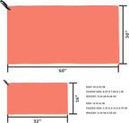 Rainleaf 2 Pack Microfiber Quick Dry Travel Towel, Super Absorbent Ultra Compact Lightweight Camping Towel for Gym, Hiking, Pool, Yoga - Brick Red