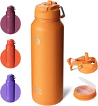 BOTTLE BOTTLE 40 oz sports water bottle stainless steel insulated water bottle with straw and pills holder