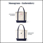 Lands' End Open Top Canvas Tote Bag