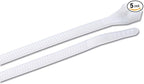 Gardner Bender 46-315M DoubleLock Cable Tie, 14 inch, 75 lb, Electrical Wire and Cord Management, Nylon Zip Tie, 1000 Pk, Natural White