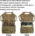 SABADO Rapid/Quick Deploy First Aid Kit Pack Tactical IFAK Pouch Two-Piece System Med Roll Carrier Hypalon Handle Outdoor Sport Hunting Bag