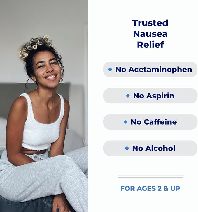 Emetrol Non-Drowsy Nausea Relief - Liquid Medicine for Upset Stomach Relief - Pharmacist Recommended Nausea Medicine - Cherry Flavor - 12 fl oz