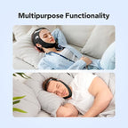 Anti-Snoring Chin Strap, Adjustable Chin Strap for Sleeping, Anti Snore Solution, Snoring Stopper, Chin Strap for Mouth Breathing Prevention (Black)