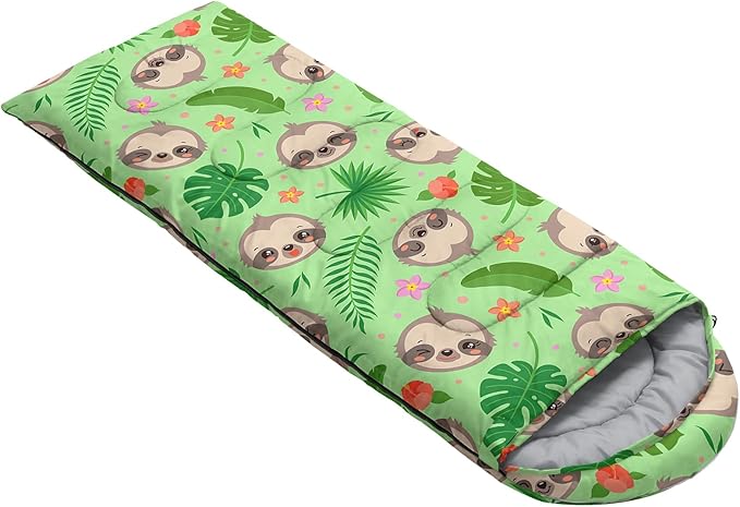 QOOMO Camping Sleeping Bags,3 Season Warm & Cool Weather,Lightweight,Waterproof Sleeping Bags for Adults & Kids,Traveling,and Outdoors,Camping Gear Equipment