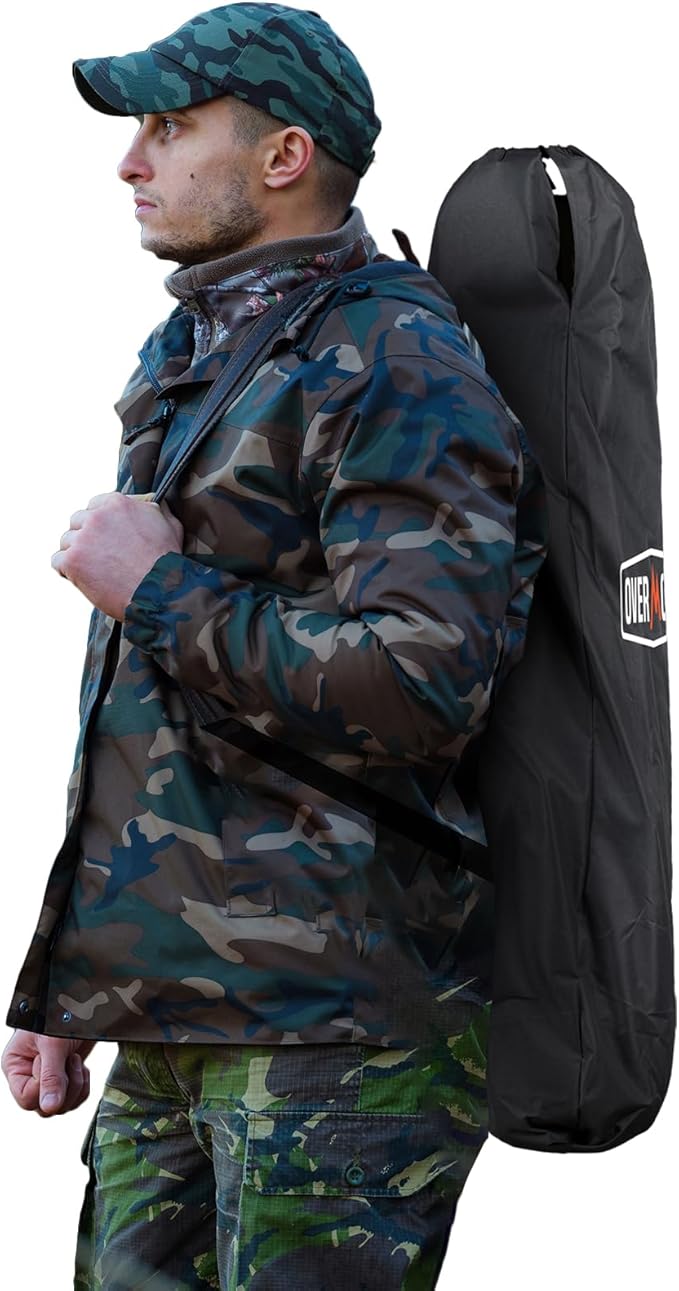 Overmont Oversized Folding Camping Chair - 450lbs Support with Padded Cushion Cooler Pockets - Heavy Duty Collapsible Chairs for Sports Garden Beach Fishing