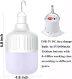 [6.8*4.8"] Rechargeable Camping Lantern , IPX7 Waterproof LED Emergency Light - 3600mAh Battery, USB Charging, 5 Light Modes for Tent/Hiking/Hurricane