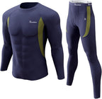 romision Thermal Underwear for Men Long Johns Fleece Lined Hunting Gear Bottom Top Set Base Layer for Cold Weather Gift