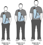 KL928 Canvas Sling Bag - Small Crossbody Backpack Shoulder Casual Daypack Rucksack for Men Women(Large Version)