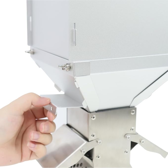 Outdoor Camping Stove Accessory Pellet Bin with Burner for Tent Stove(Silver)