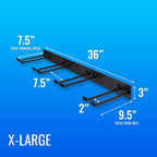 Paddle Storage Wall Rack, Kayak, SUP, Canoe Paddles, Indoor Organizer, Solid Steel Hanging Hooks (Ultimate)
