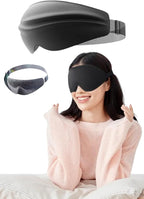 3D Air Bag Sleep Mask, Luxury Sleep mask for Back and Side Sleepers, 100% blockout Light, Sleep mask for Men and Women, Zero Eye Pressure, Breathable and Soft Eye Shade Cover.