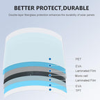 Flexible Solar Panel 300W /2PCS 150W Fiberglass Monocrystalline Lightweight Module for Off-Grid RV Boat Van Cabin Uneven Surfaces 12V/24V Battery Charge (300W Solar Panel)