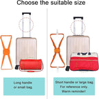 Luggage Straps Bag Bungees for Add a Bag Easy to Travel Suitcase Elastic Strap Belt (Blue, M-Blue)