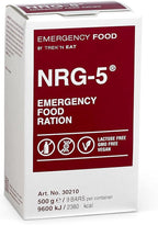 Katadyn NRG-5 Emergency Food Ration 500g Pack of 1 (9 Bars) Ready to Eat 2380 kcal, Vegan, Lactose-Free, GMO-Free | Long-Term Survival, Emergency Preparedness and Outdoor Adventure Food Bar
