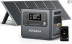 AFERIY Portable Power Station AF-P210 2048Wh | 2400W with 400W Solar Panel,AC Output with 120V,2400W,Solar Generator for Home Use,Outdoor Camping,Power Outage, Camping,Emergencies