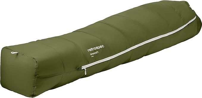 Retrospec Dream Sleeping Bag - 5, 15, 30 Mummy for Camping, Insulated Cold Weather, Lightweight Stuff Sack, Water-Resistant, Adjustable Draw Cords, Adult
