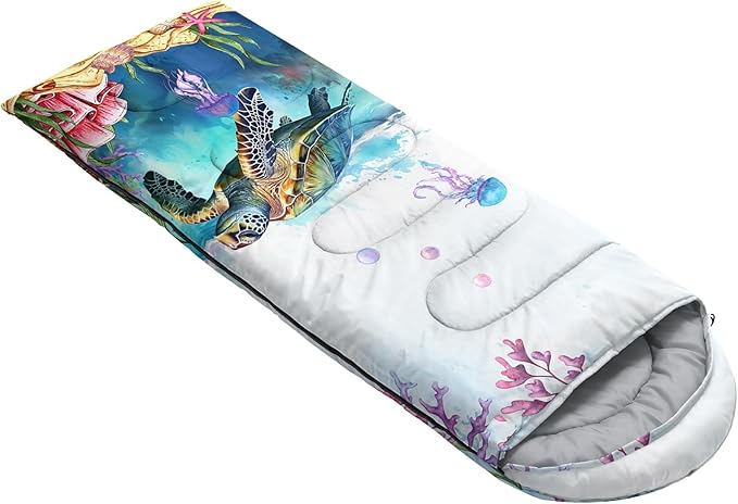 QOOMO Camping Sleeping Bags,3 Season Warm & Cool Weather,Lightweight,Waterproof Sleeping Bags for Adults & Kids,Traveling,and Outdoors,Camping Gear Equipment