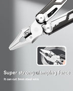 MINI Multitool Pliers,14-In-1 Survival Gear For Outdoor,Home, And Auto Repair,Birthday Christmas Gifts For Men Boyfriend Dad Husband(Black)