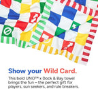 Dock & Bay Beach Towel - Quick Dry, Sand Free - Compact, Lightweight - 100% Recycled - Includes Bag - Wild Card - Large (160x90cm, 63x35)