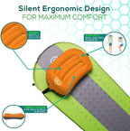 Gear Doctors Camping Inflatable Pillow, Backpacking - Blow Up Camp Pillow for Camping (Orange)