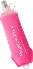 WILDREEDS 500ml Soft Flask, TPU Collapsible Soft Water Bottle for Hydration Pack, Running Vest, Folding Water Bottle for Hiking Cycling Climbing-1Pcs, Pink