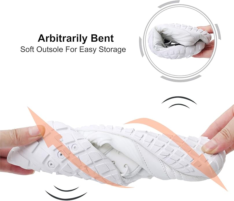 L-RUN Barefoot Water Shoes Women Mens Aqua Sock Athletic Hiking Water Sports Shoes for Swim Beach Pool Sand Diving Walking