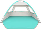 Venustas Beach Tent Sun Shelter for 3/4-5/6-7/8-10 Person, UPF 50+ UV Protection Beach Canopy, Lightweight and Easy Setup Cabana, Portable Shade Tent